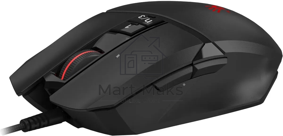 Мышь проводная A4Tech Bloody W65 Max Mini черный, 12000 dpi, USB, кнопки - 9