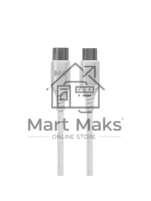 Кабель MORE CHOICE (4620202554116) K69aa 2м USB 3.0A PD 60W для Type-C Type-C- 2м, белый