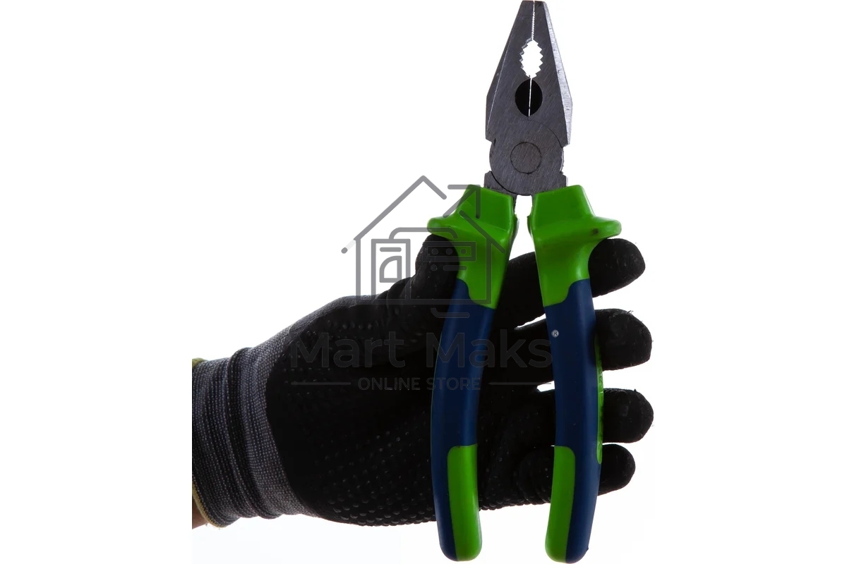 Плоскогубцы комбинированные Сибртех 17052 200 мм, двухкомпонентные рукоятки