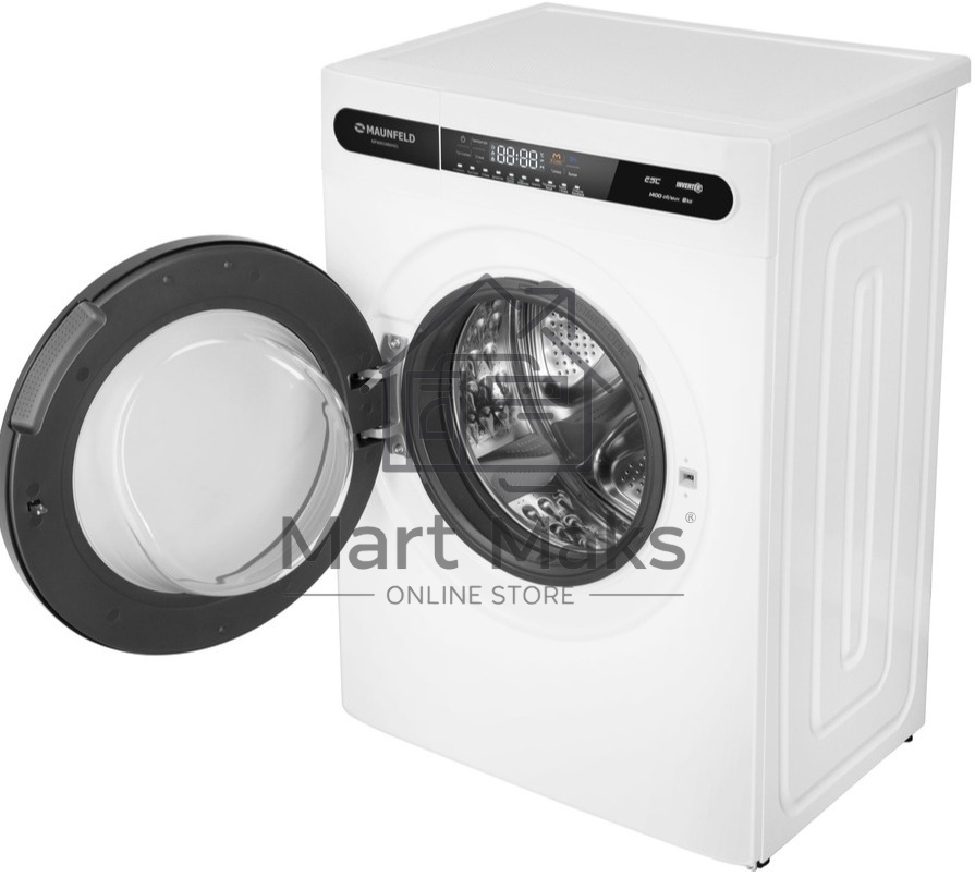Стиральная машина Maunfeld MFWM148WH01 белый, загрузка фронтальная 8 кг, 1400 об/мин., класс: А+++