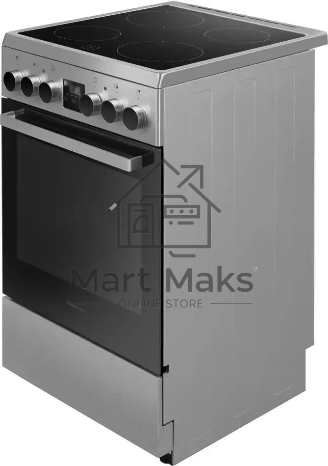 Плита электрическая Maunfeld MEC55CS08D серебристый, конфорок 4 шт, духовка 60 л, 50 см x 85 см x 60 см
