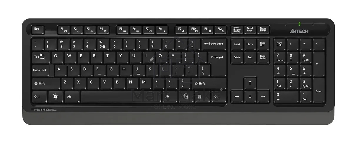 Клавиатура + мышь A4Tech Fstyler FG1010S клав:черный/серый мышь:черный/серый USB беспроводная Multimedia (FG1010S GREY)