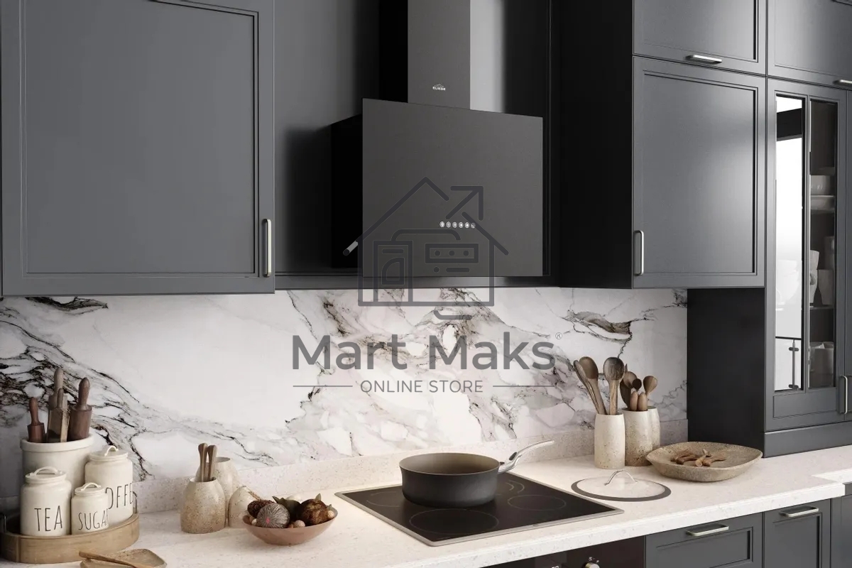 Вытяжка каминная Elikor Метеорит 60П-700-Э4Д черный, 60 см, 700 куб. м/ч, 52 дБ