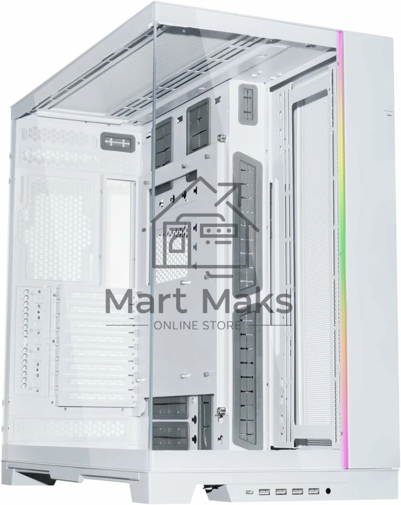Компьютерный корпус LIAN LI O11 Dynamic EVO XL White, Large Case: EATX(under 280mm)/ATX/MICRO-ATX/MINI-ITX, 4xUSB 3.0, 1xUSB Type-C, 1xAudio, Included Fans: none