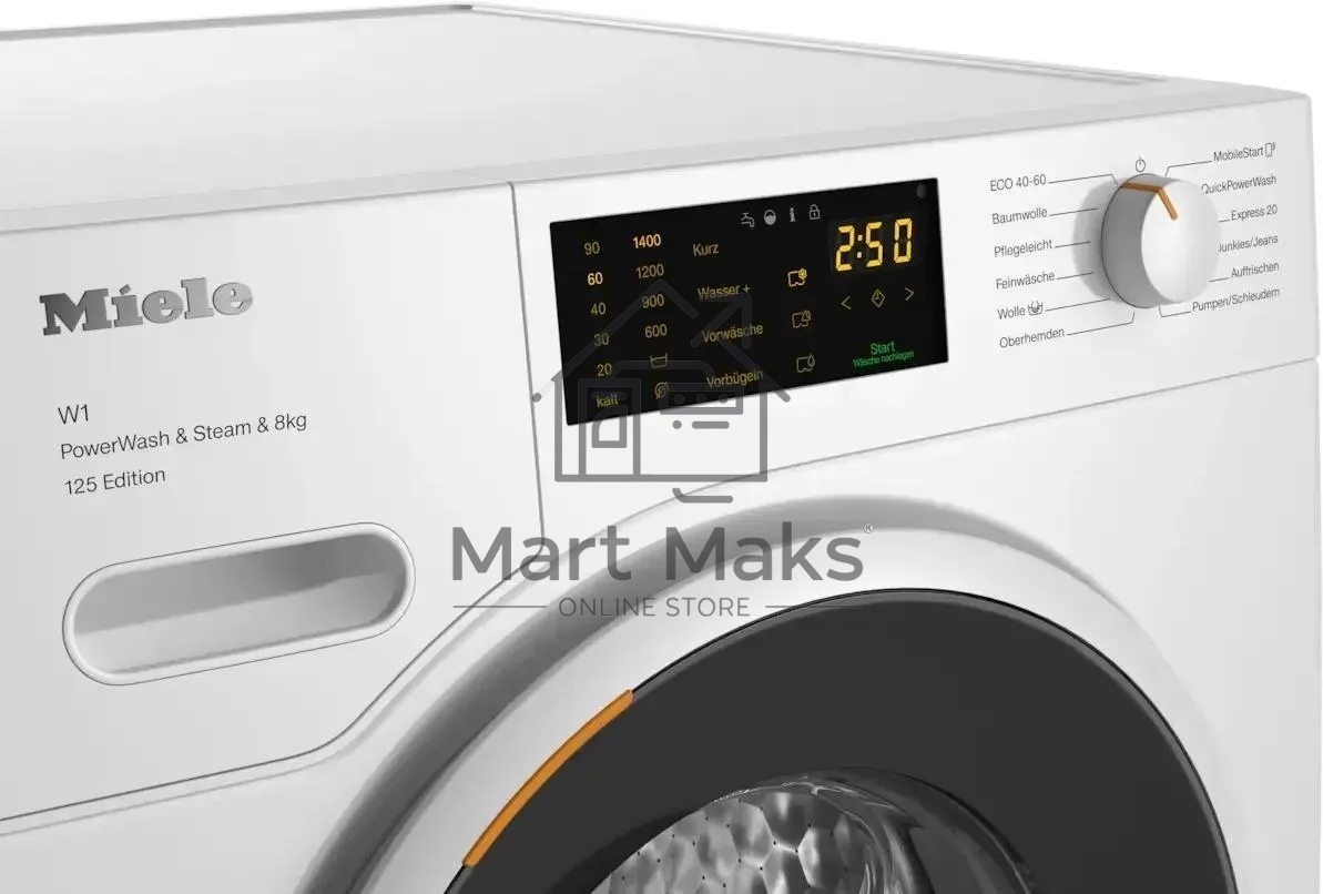 Стиральная машина Miele WWB380 WCS 125 Edition белая, загрузка фронтальная 8кг, 1400 об/мин., класс: A