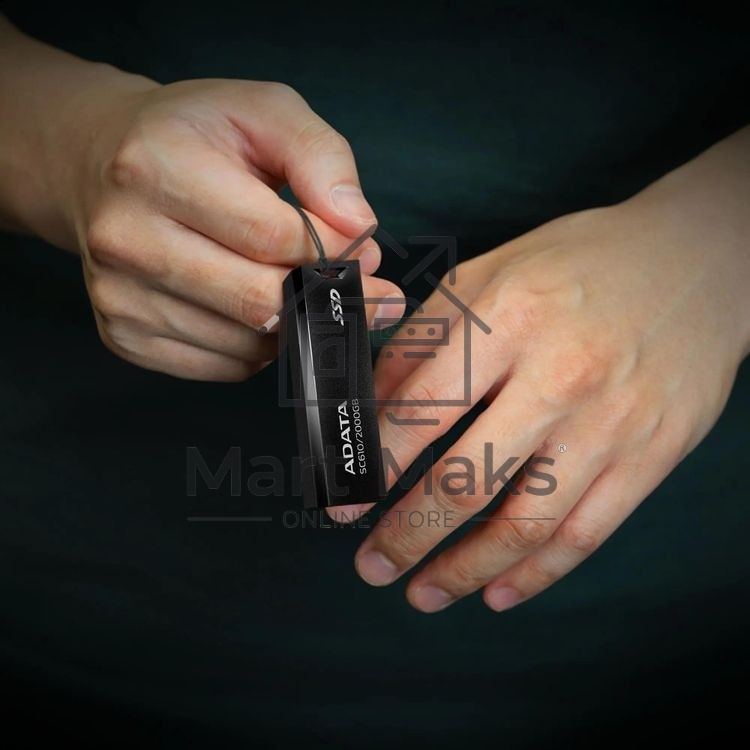 Внешний SSD ADATA SC610, 1TB, USB 3.2 Gen 2 Type-A, R/W 550/500, черный