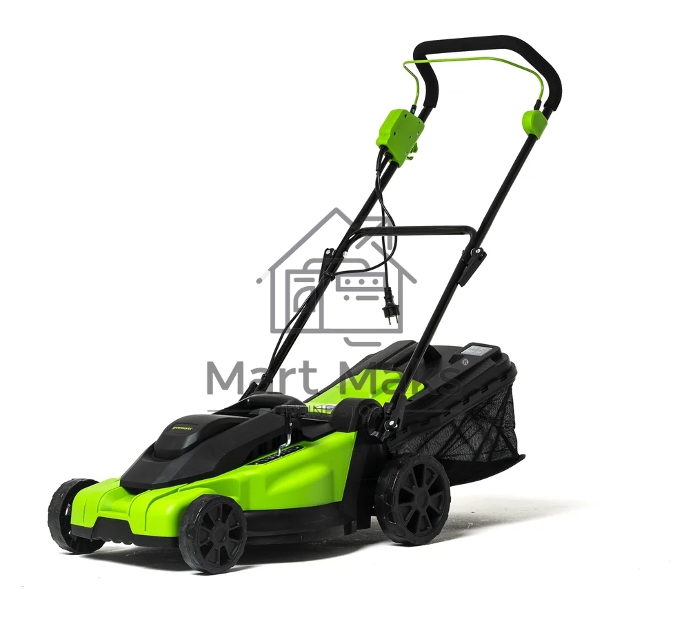 Газонокосилка электрическая GreenWorks LM2000, от сети, 2000 Вт