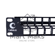 Патч-панель модульная высокой плотности Cabeus PLBHD-48-1U портов: 48 х Keystone Jack, чёрный, для неэкранированных модулей