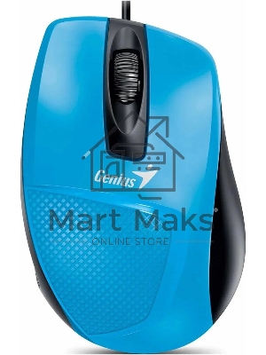 Мышь проводная Genius DX-Mini голубой, 1000 dpi, USB, кнопки - 3