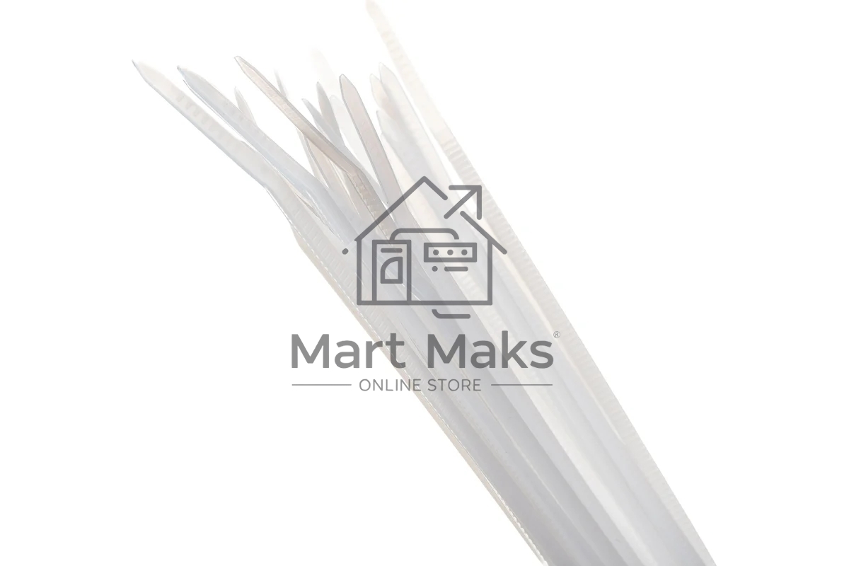 Нейлоновые стяжки FORTISFLEX КСС 3х200 мм белый 100 штук 49394