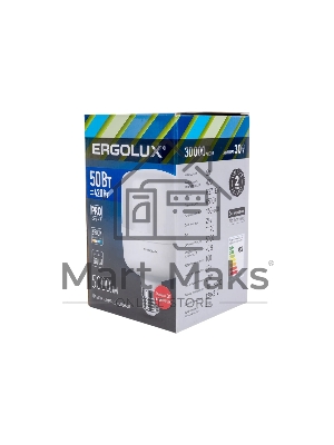 Лампа светодиодная Ergolux 14329 LED-HW-50W-E40-6K PRO 50Вт E27/E40 6500К 150-260В