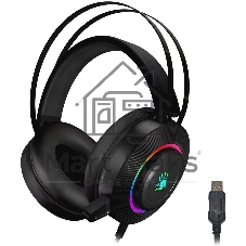 Гарнитура Bloody G521 чёрный, проводная, USB