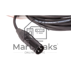Кабель микрофонный FORCE FMC-06/9XLR (M) - XLR (F), высококачественный балансный, малошумящий с проводниками из безкислородной меди OFC, диаметр 6 мм, черные профессиональные металлические разъемы, длина 9 м, цвет черный