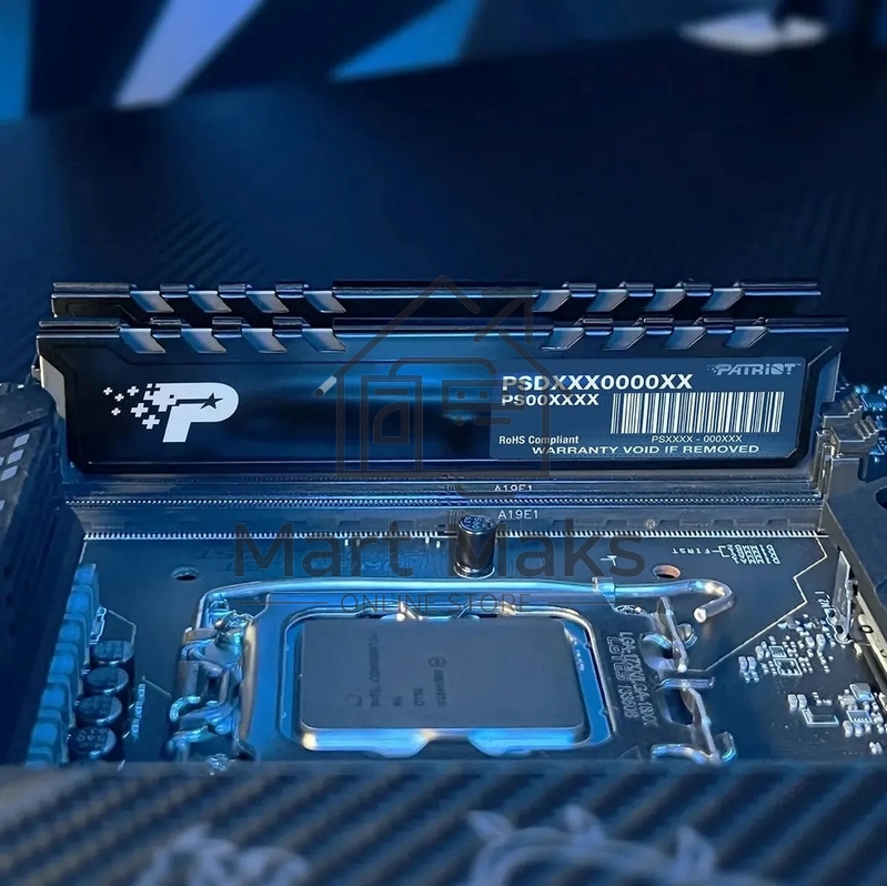 Оперативная память Patriot Signature Premium, DDR5, 16GB (2x8 GB), 4800 MHz, CL40, DIMM, радиатор, черный