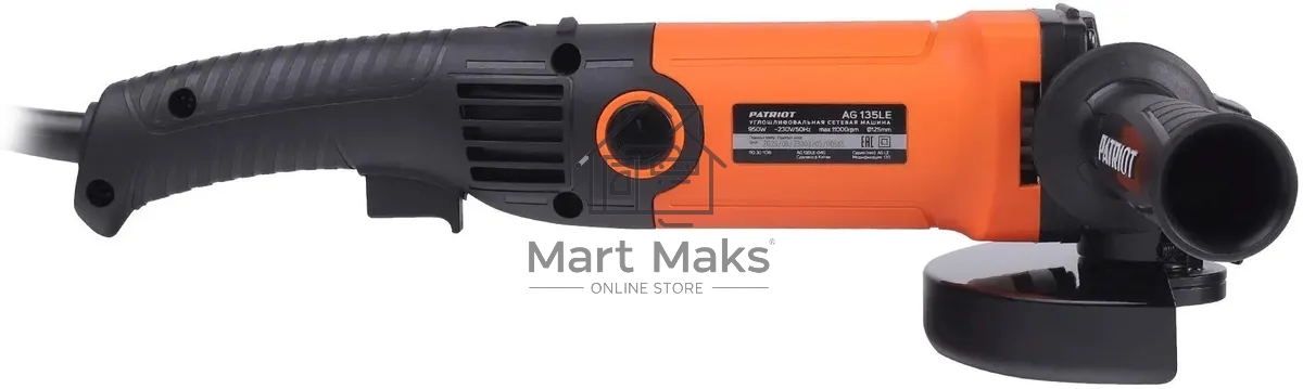 Углошлифовальная машина Patriot Optima AG 135LE 950Вт 11000об/мин рез.шпин.:M14 d=125мм (110301136)