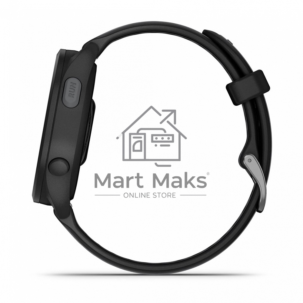 Смарт-часы Garmin Forerunner 165 черный, серый ремешок 43мм