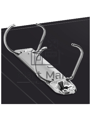 Папка на 2-х кольцах Silwerhof Perlen 271957-75 A4 1мм корешок 38мм, внутренний карман, с вставкой зеленый металлик