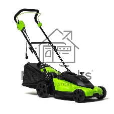 Газонокосилка электрическая GreenWorks LM2000, от сети, 2000 Вт