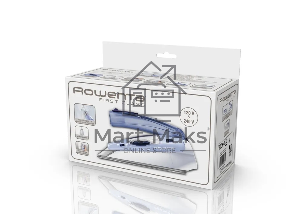 Утюг Rowenta DA1510F1 FirstClass, Microsteam 200, белый с синим