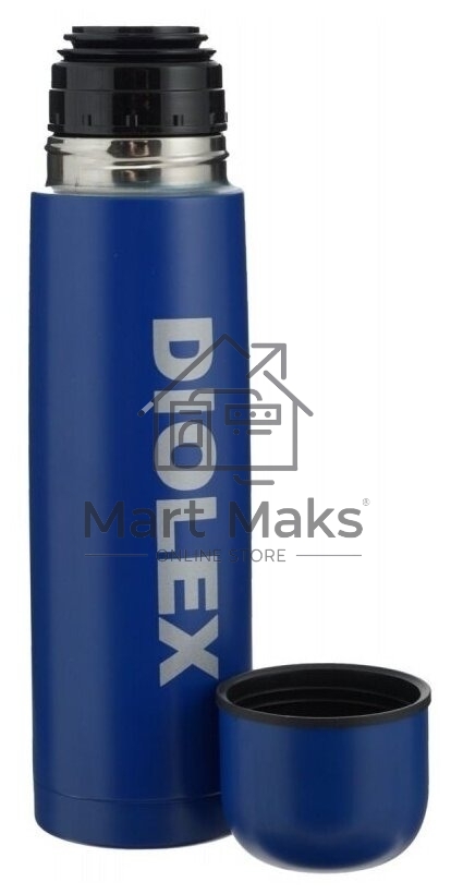 Термос Diolex DX-750-2B 750 мл, синий, с узким горлом