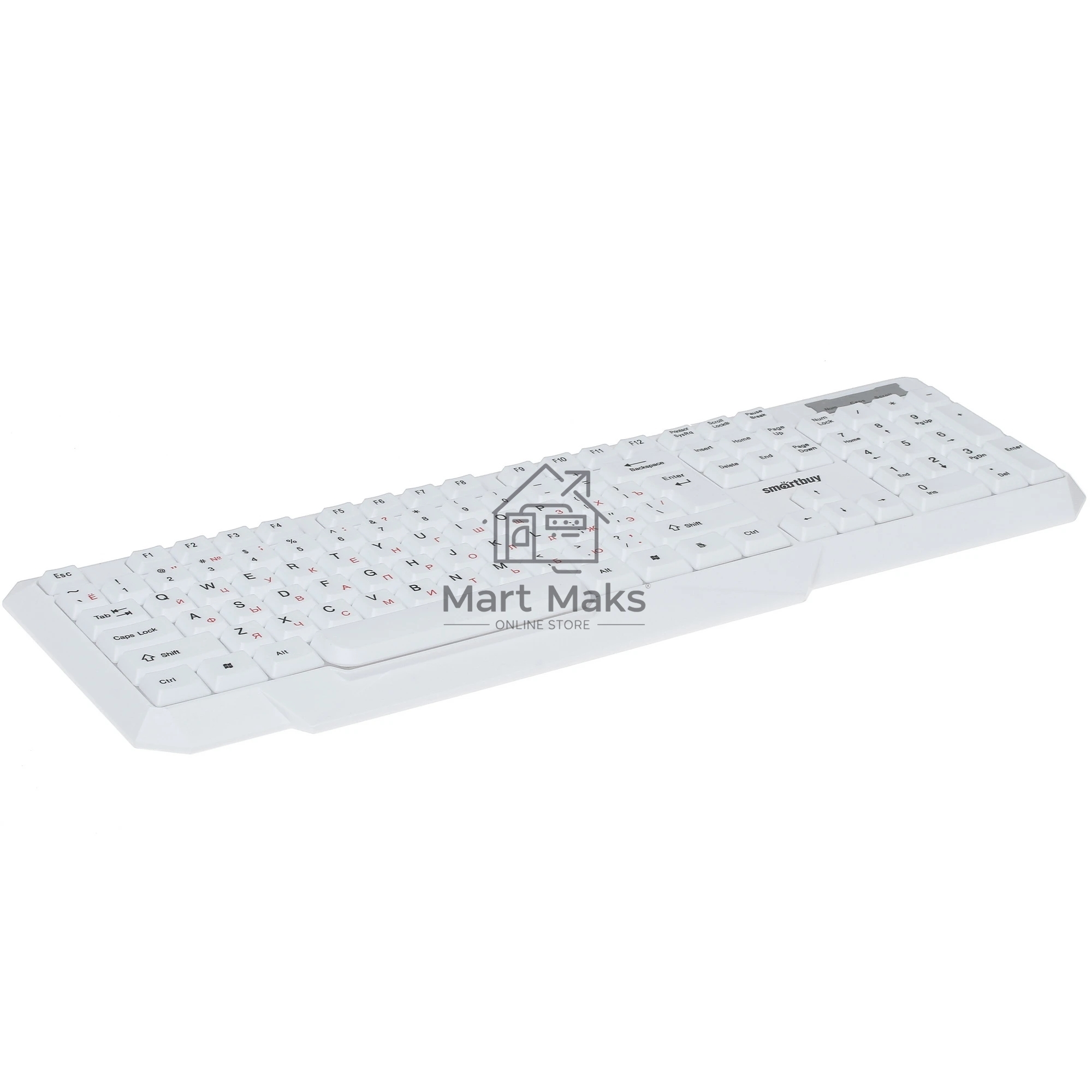 Клавиатура проводная с подсветкой Smartbuy ONE 332 USB белая SBK-333U-W