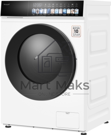 Стиральная машина Weissgauff WMD 59211 Touch Inverter белая, загрузка фронтальная 10.5кг, 1200 об/мин., класс: A+++