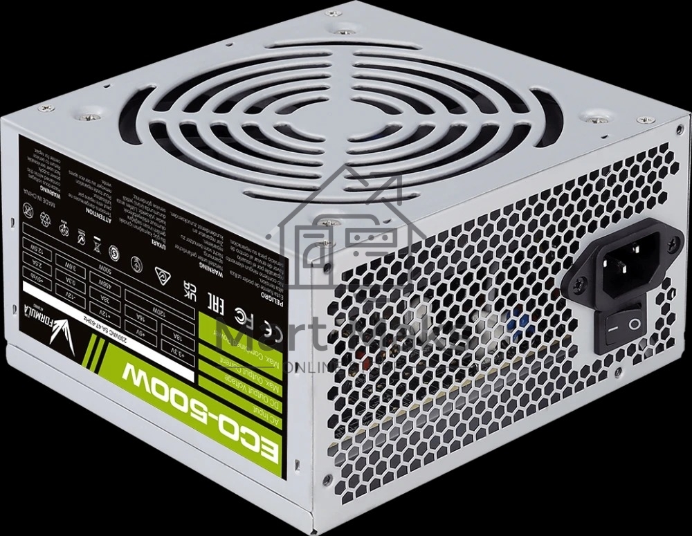 Блок питания Aerocool / Formula ECO-500W, 500Вт, 120мм, серый