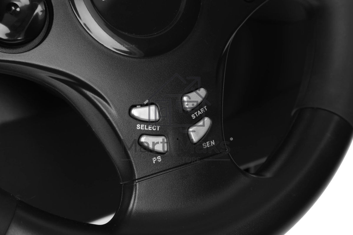 Игровой руль DEFENDER (64067) Rager черн,PC/PS/Xbox/Switch,педали