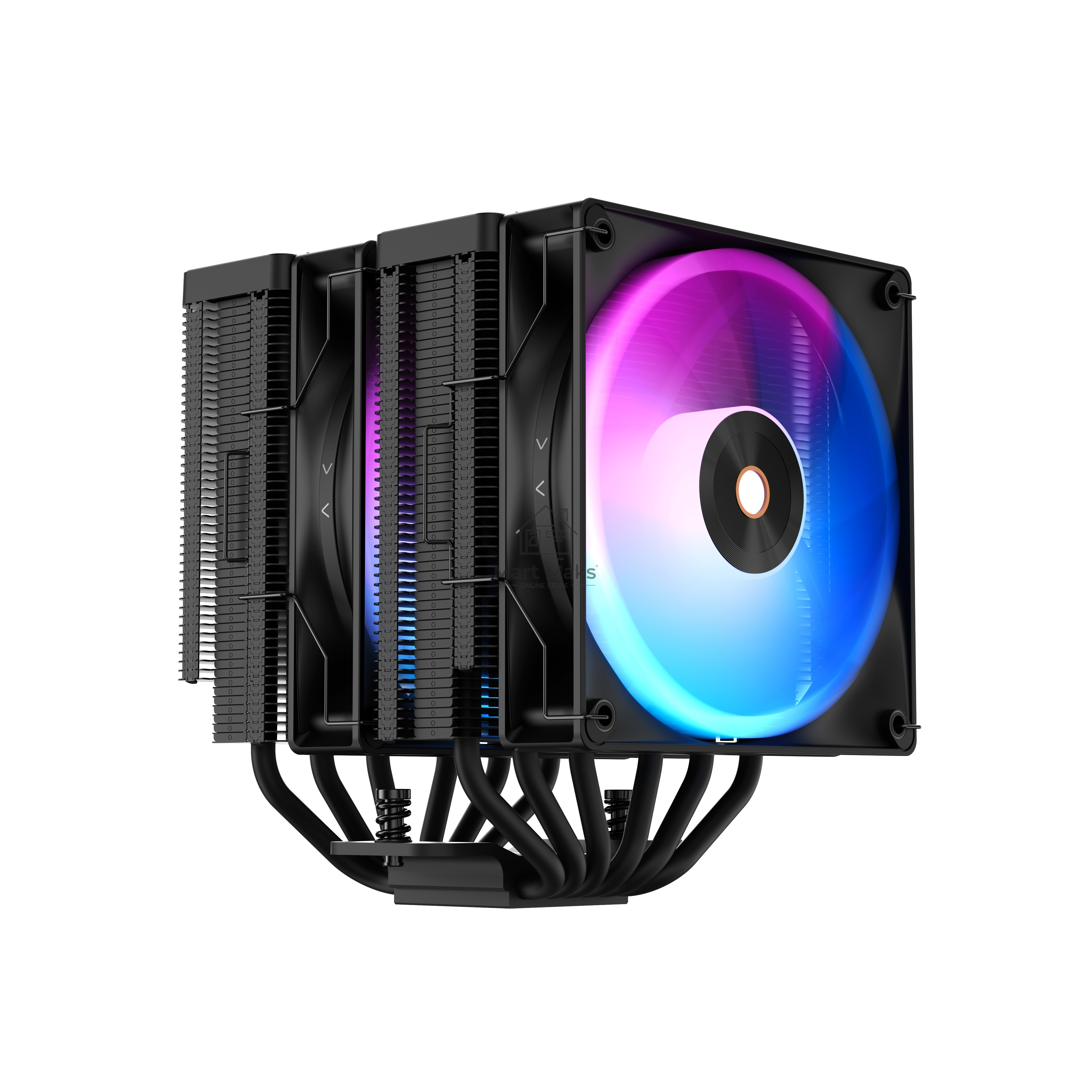 Кулер Ocypus Delta A62 BK ARGB черный 120мм алюминий+медь 2000rpm 29db 4-pin 260W 156мм
