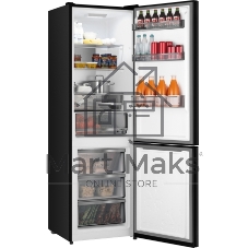 Холодильник Weissgauff WRK 2000 Total NoFrost Inverter Rock Glass графит двухкамерный 240/95л морозилка снизу