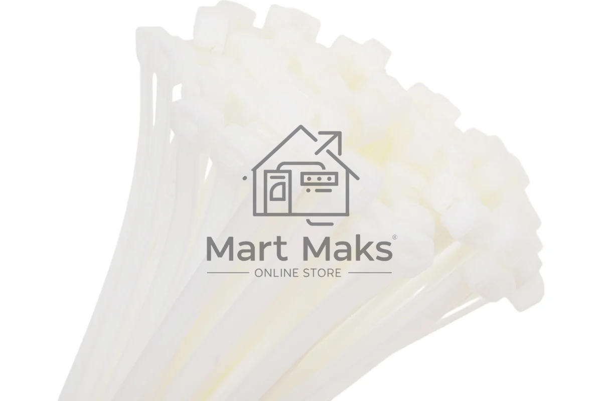 Стяжки Cablexpert NYT-400x7.6 пластиковые 400 мм х 7.6 мм, белые (100 шт.)