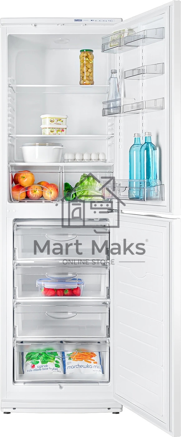 Холодильник Atlant ХМ-6023-031 белый двухкамерный 201/139л морозилка снизу