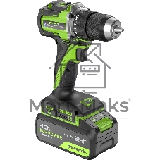 Дрель безударная Greenworks DD560 патрон:быстрозажимной реверс (3708407CUB)