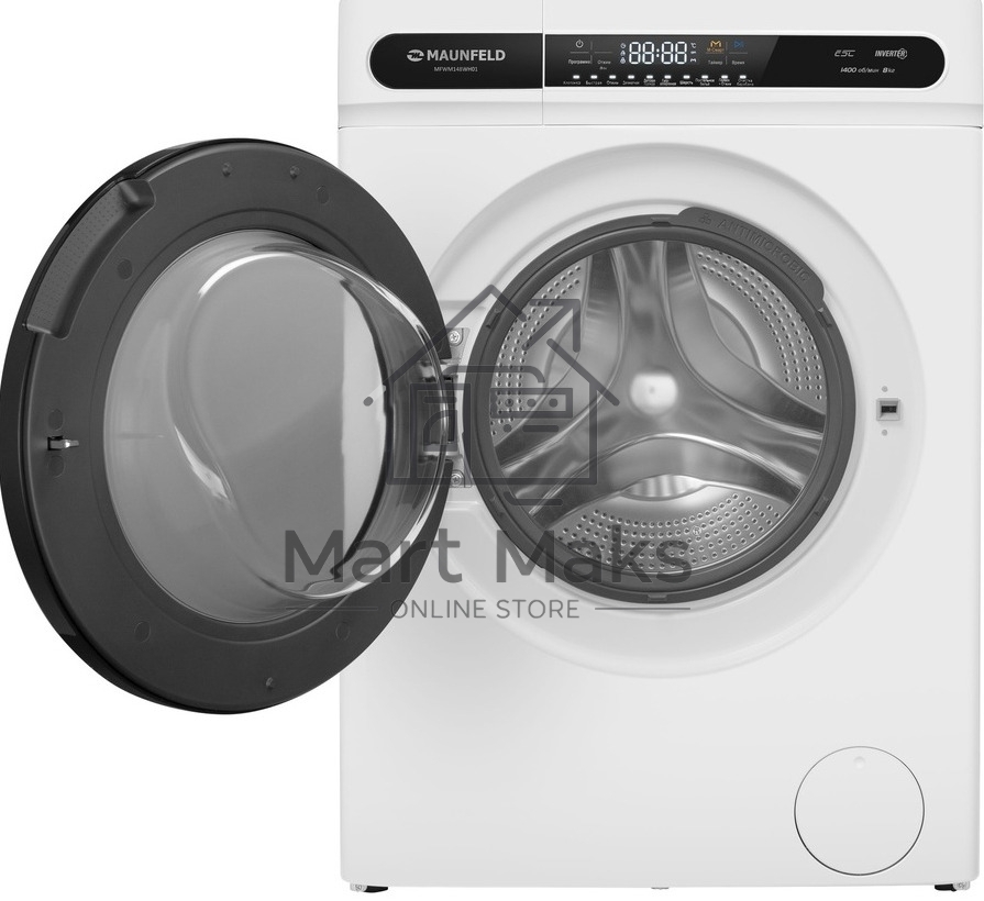 Стиральная машина Maunfeld MFWM148WH01 белый, загрузка фронтальная 8 кг, 1400 об/мин., класс: А+++