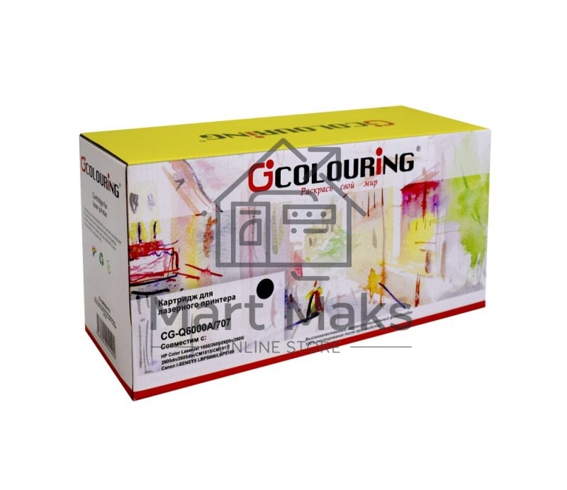 Картридж лазерный Colouring CG-Q6000A/707 черный (2500 стр.) для HP CLJ 1600/2600n/2600dn/2600dtn/2605DN/2605DTN/CM1015MFP/CM1017MFP Canon Laser Shot LBP5000/5100