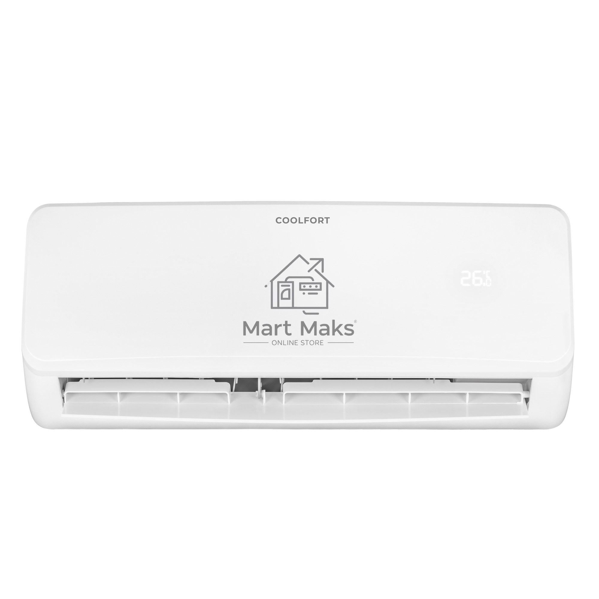 Кондиционер сплит-система Coolfort CF-4002 12000 BTU, 25 м², 39 дБ, охлаждение, обогрев, осушение, белый