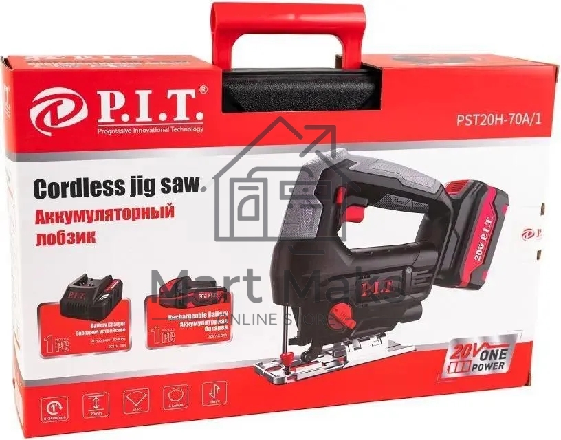 Лобзик электрический P.I.T. PST20H-70A/1 2400ходов/мин от аккумулятора