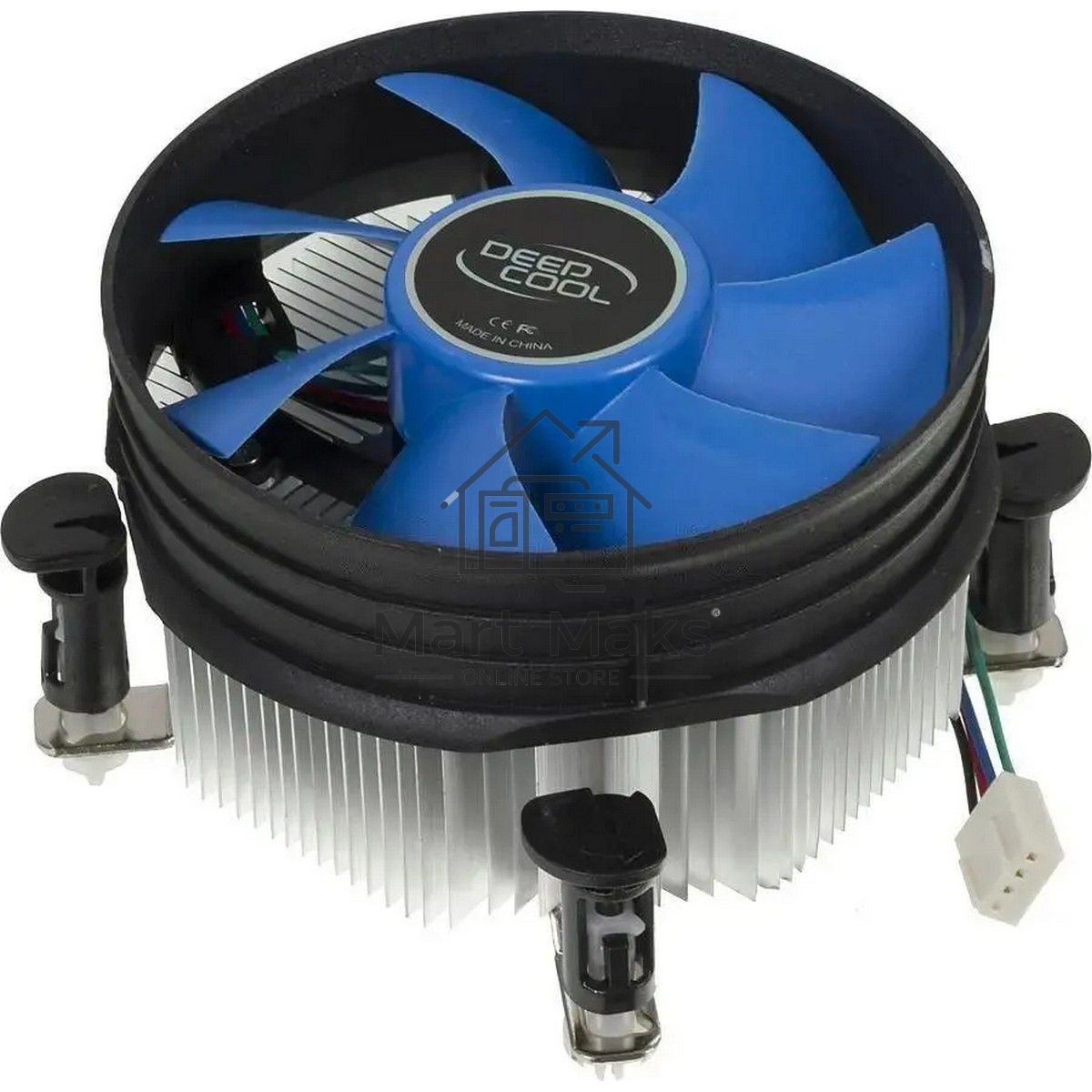 Кулер для процессора DEEPCOOL THETA 21 PWM черный/синий, 92 мм, алюминий, 2400 об/мин, 33.4 дБ, 4 pin, 95 Вт, 60.5 мм