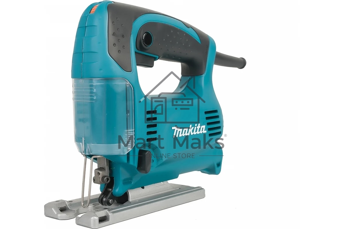 Лобзик Makita 4329 Лобзик,в\рук, 450Вт,500-3100об\м,ход-18мм,рез-65мм,1.9кг,кор,маятн,Al подошва