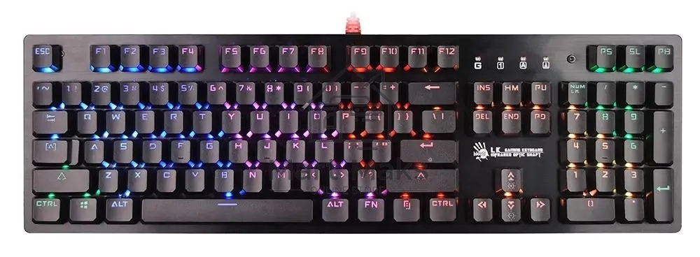 Клавиатура A4Tech Bloody B820R проводная USB черный