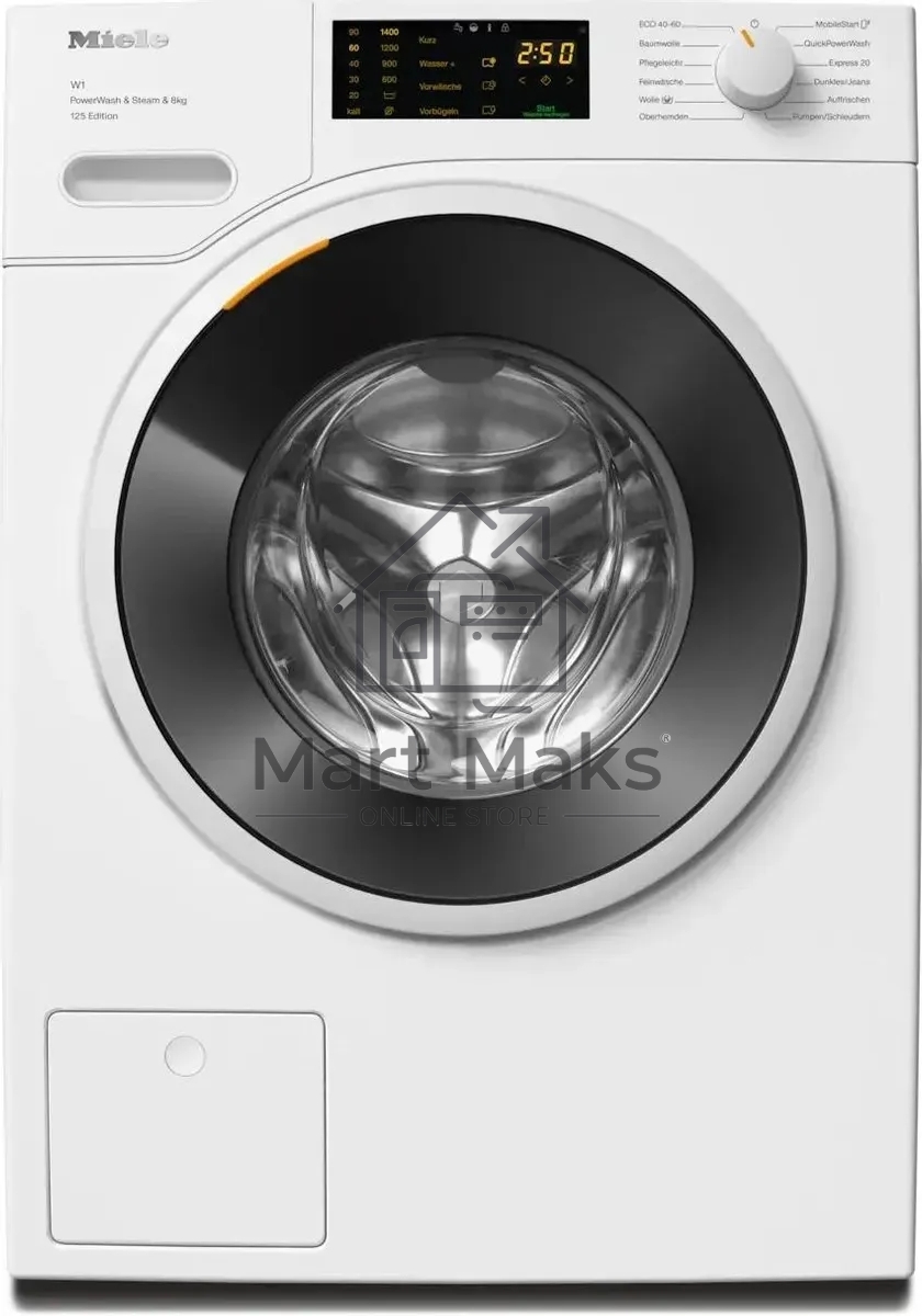 Стиральная машина Miele WWB380 WCS 125 Edition белая, загрузка фронтальная 8кг, 1400 об/мин., класс: A