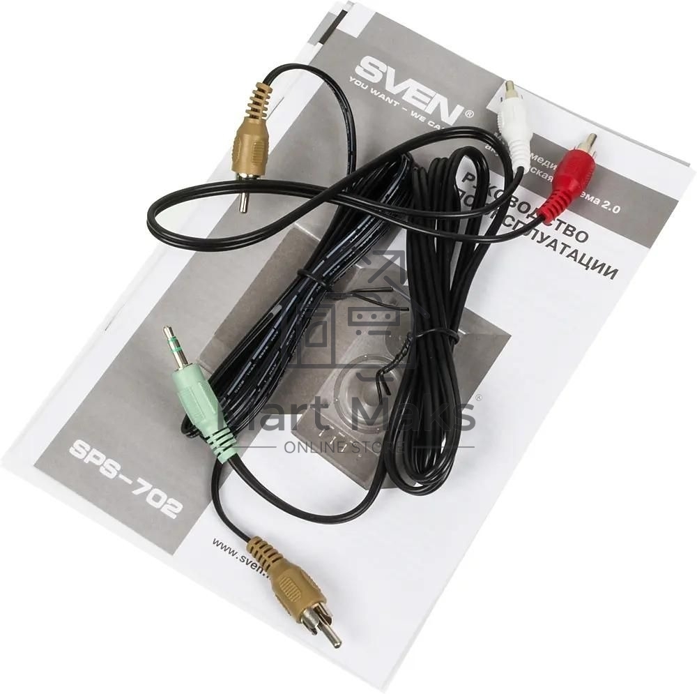 Акустическая система SVEN SPS-702 2.0 коричневый/орех 40Вт