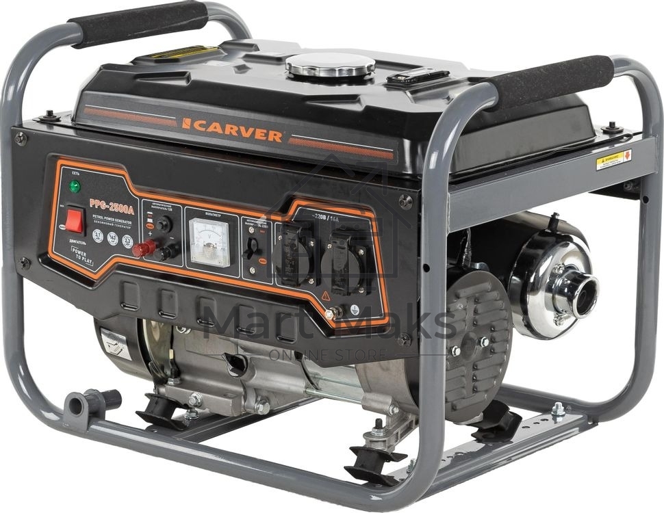 Электрогенератор бензиновый Carver PPG-2500А, 2.3 кВт, 67 дБ, 40 кг