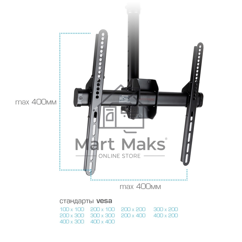 Кронштейн для телевизора Arm Media LCD-1800 черный 26