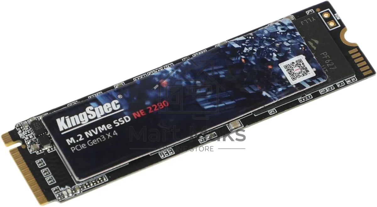 Накопитель SSD KingSpec NE-128, 128GB, PCIe 3.0 x4, M.2 2280, R/W 1800/600