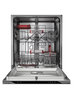 Встраиваемая посудомоечная машина Kuppersberg, High-Tech, 60 см, 14 комплектов, 3 корзины, 7 программ, конденсационная сушка, автоматическое открывание двери, LED подсветка, кнопочное управление, энергоэффективность А+++