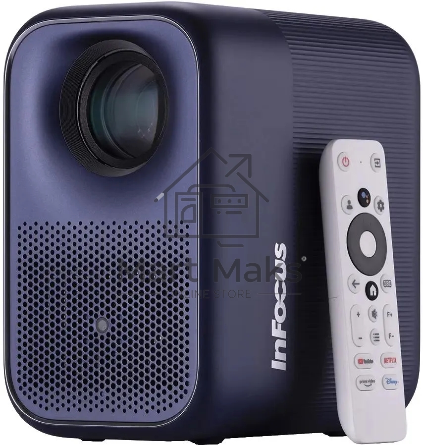 LED проектор InFocus IN3058SL Apex Master LCD, 500 lm, FullHD, (1.25:1), HDMI 2.1 (eARC), USB A, Bluetooth 5.0/BLE, wi-fi 2.4/5GHz, 2х3W, до 25 000ч., 2,07 кг