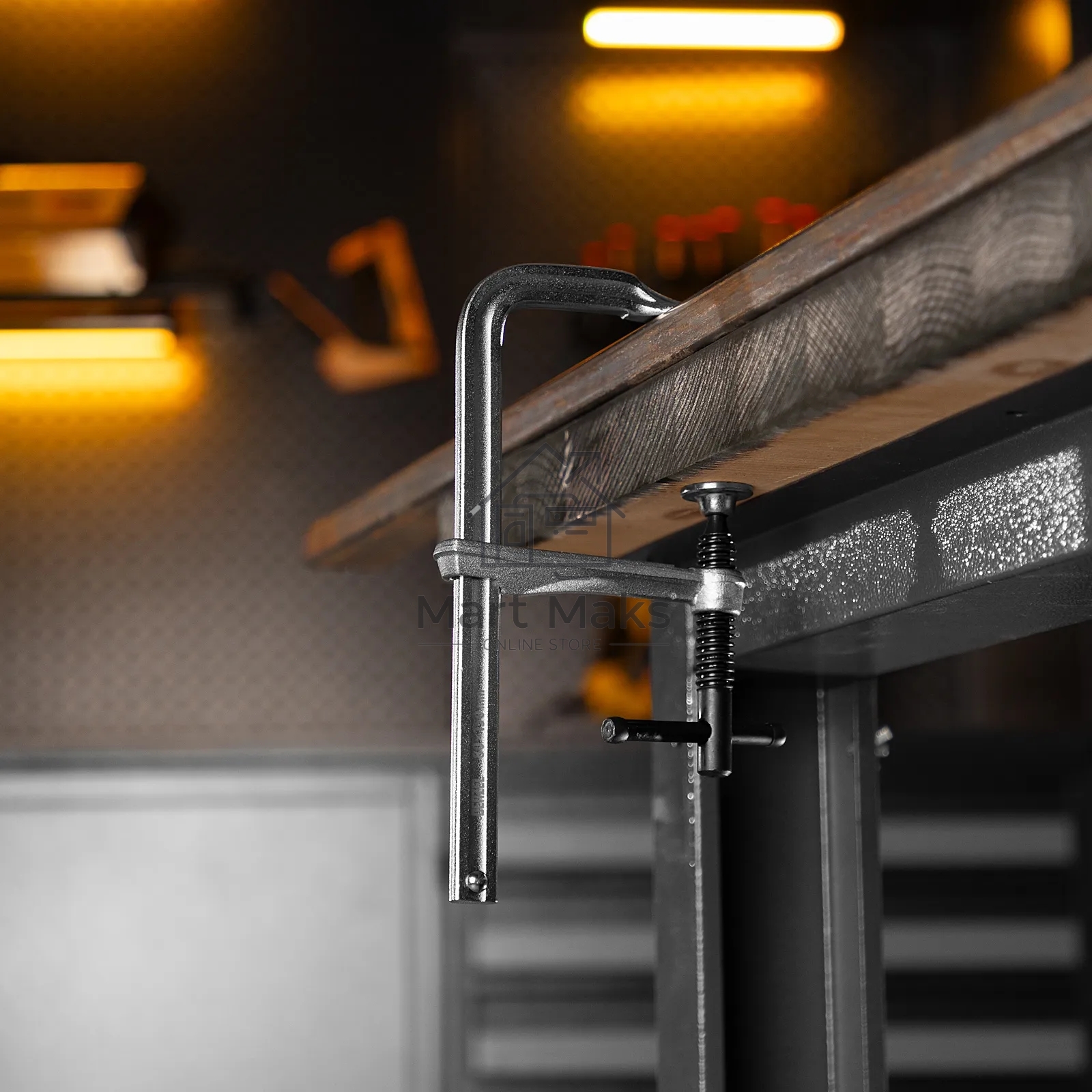 Струбцина Denzel F-образная, 80x150 мм, кованая