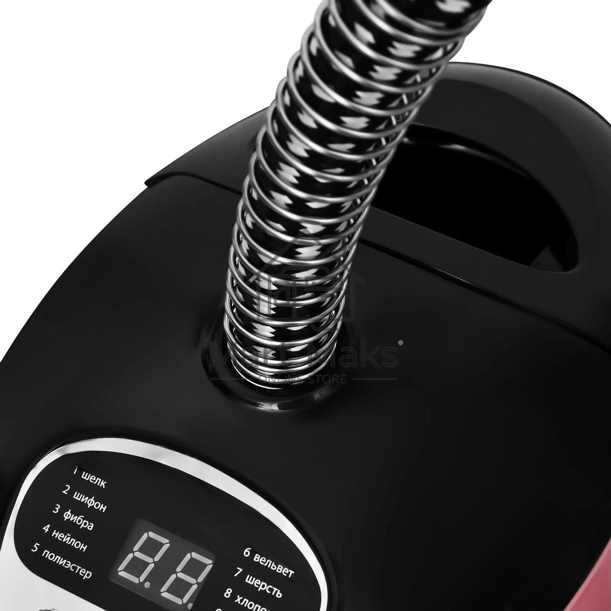 Отпариватель Hyundai H-US02543 розовый/черный, 1800 Вт, 40 г/мин, 1350 мл