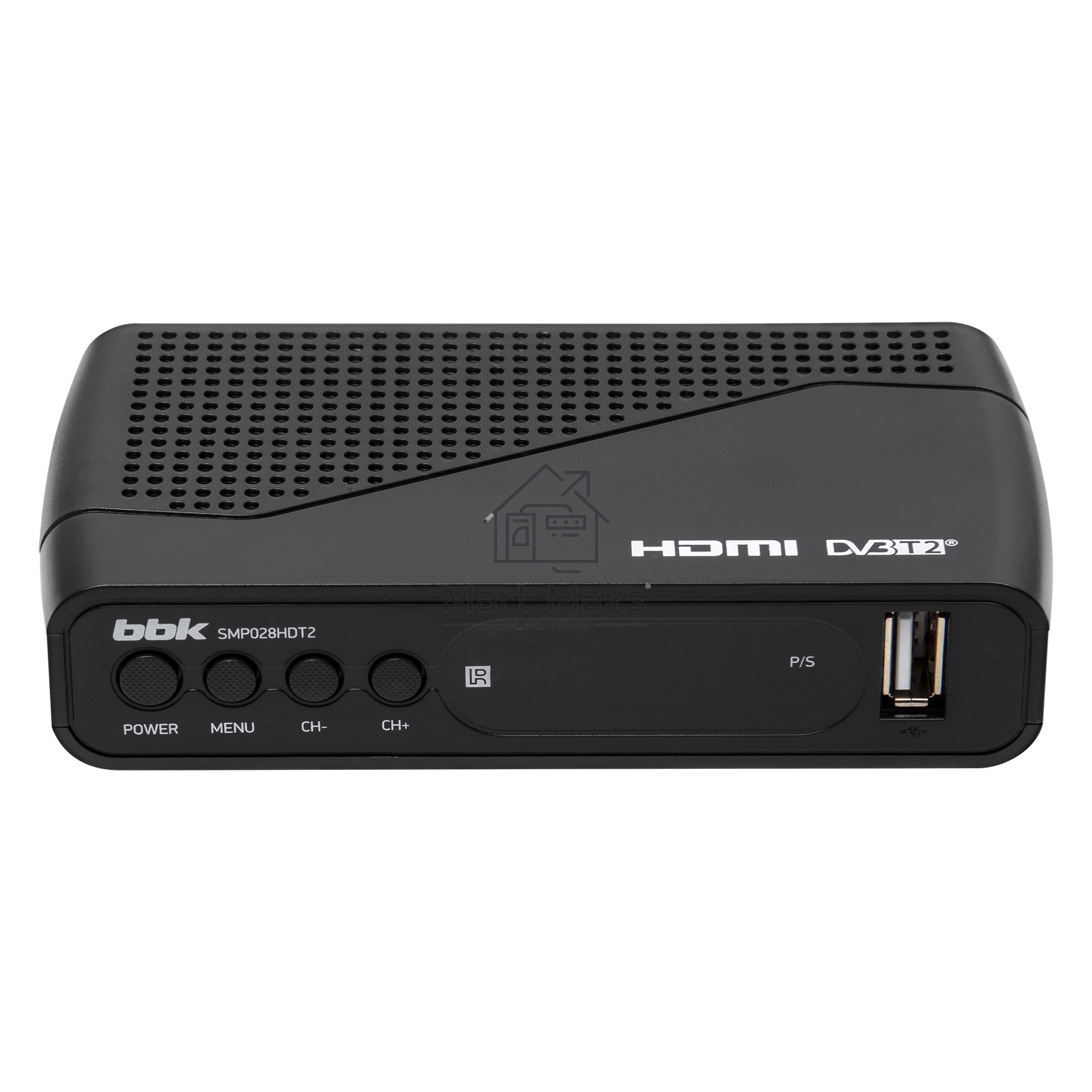 Приставка для цифрового ТВ BBK SMP028HDT2 черный, DVB-T2, DVB-T, HDMI, USB 2.0